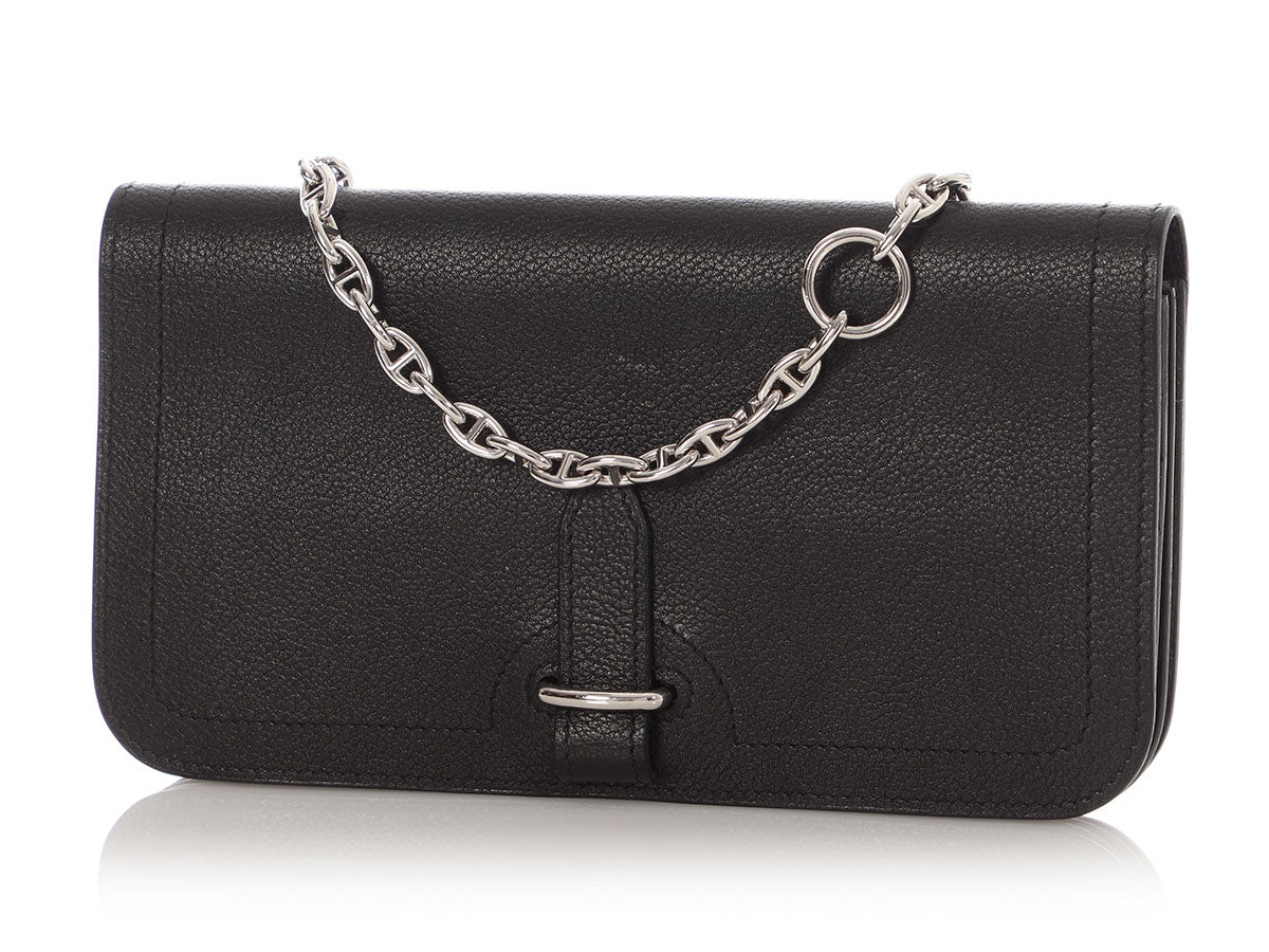 Hermès Black Evercolor Sac Chaîne d'Ancre Shoulder Bag - Image 2