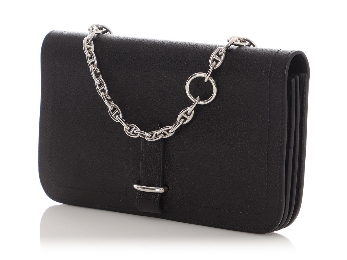 Hermès Black Evercolor Sac Chaîne d'Ancre Shoulder Bag - Image 3