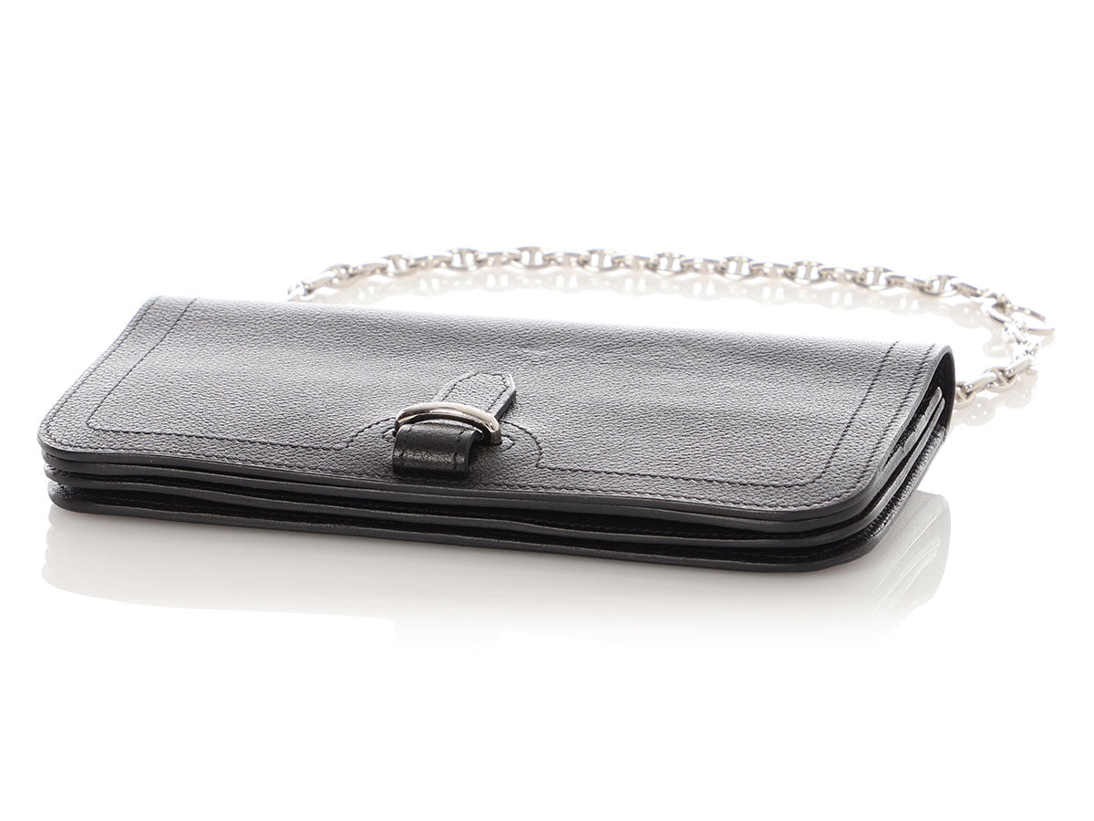 Hermès Black Evercolor Sac Chaîne d'Ancre Shoulder Bag - Image 6