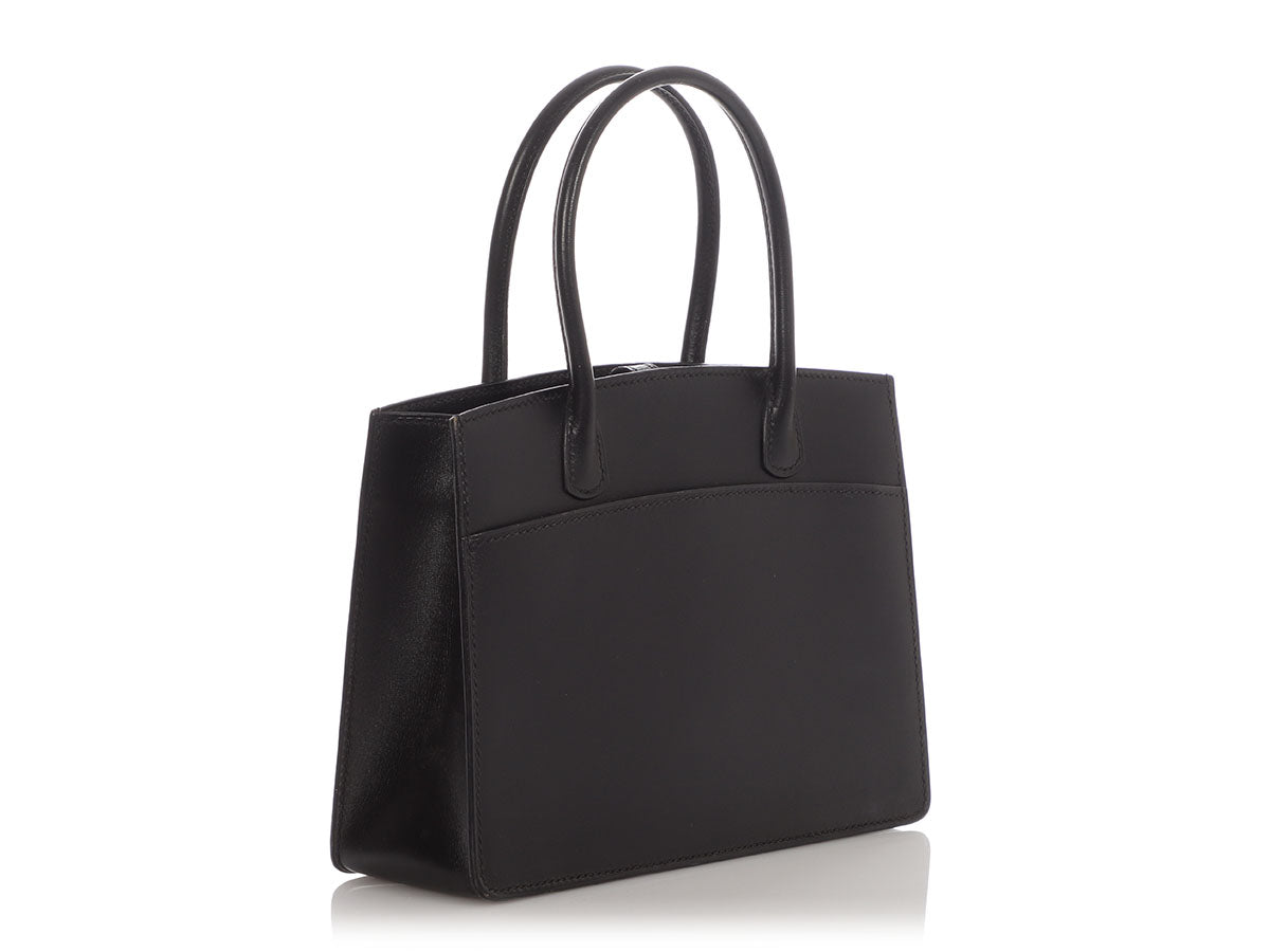 Hermès Black Box Calfskin White Bus TPM - Image 5