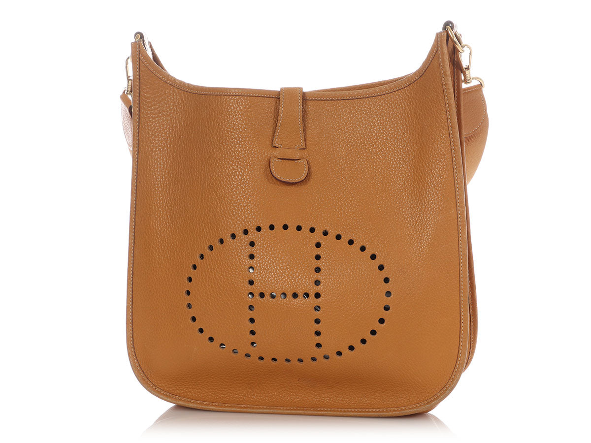 Hermès Vintage Gold Ardennes Evelyne GM - Image 2