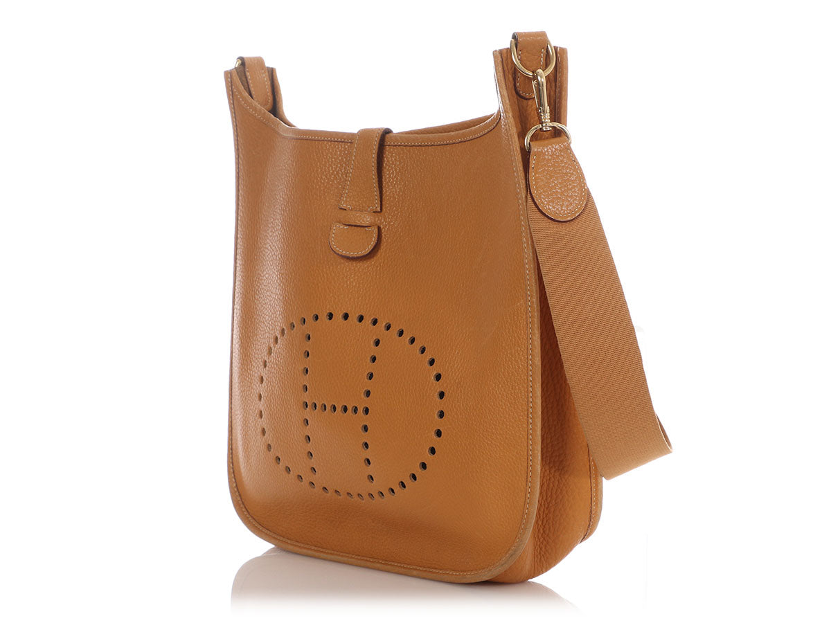 Hermès Vintage Gold Ardennes Evelyne GM - Image 3