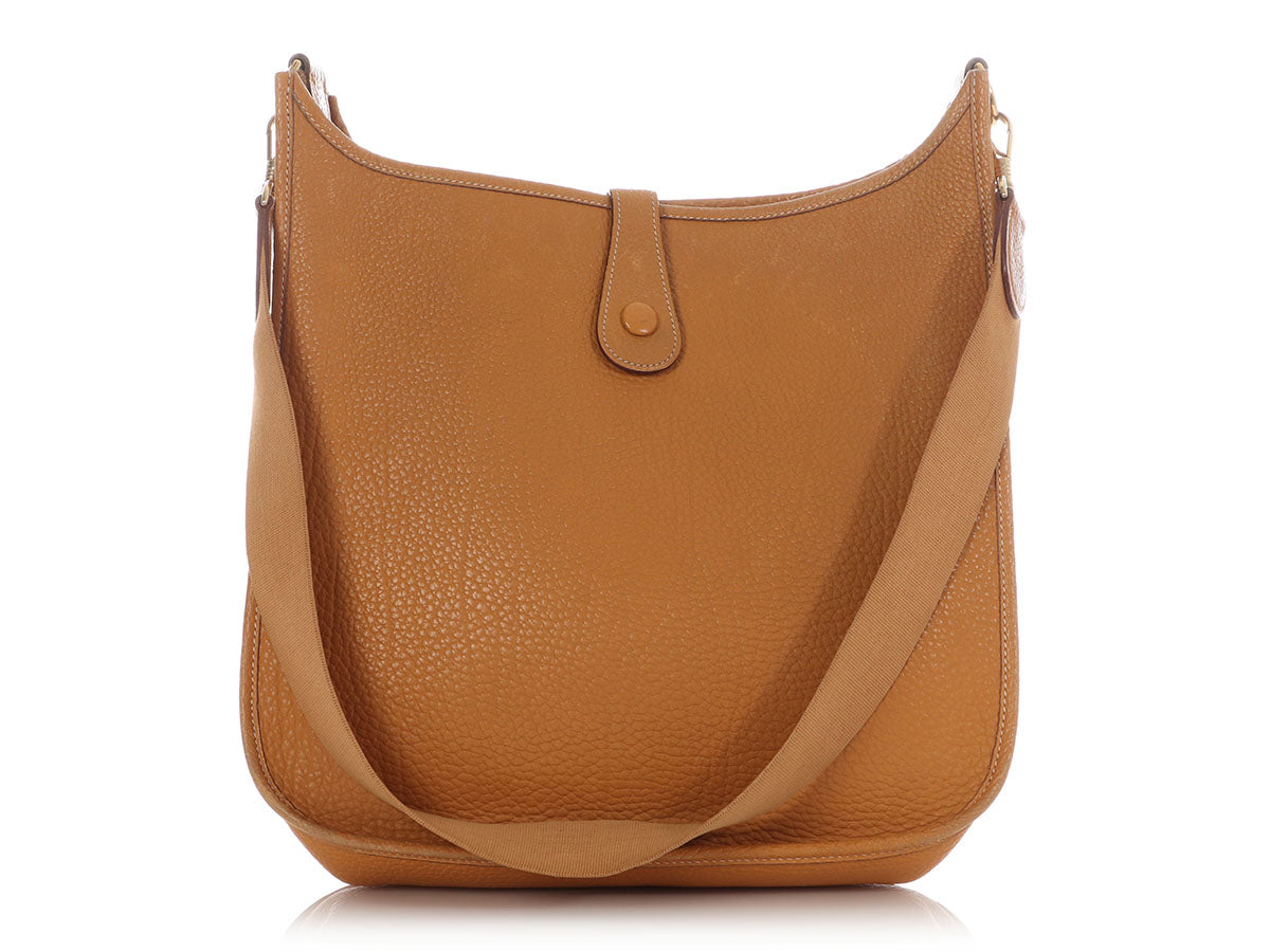 Hermès Vintage Gold Ardennes Evelyne GM - Image 4