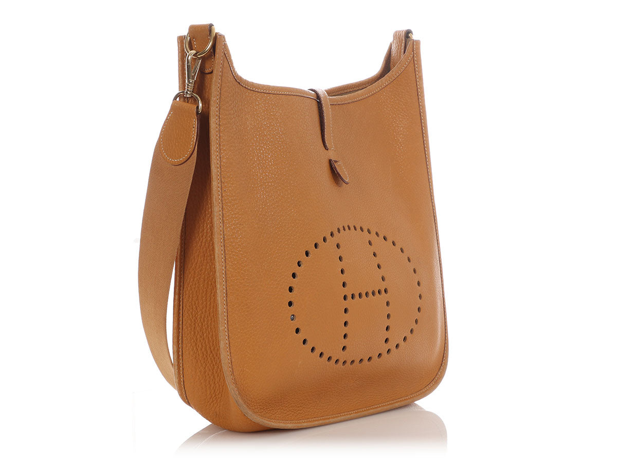 Hermès Vintage Gold Ardennes Evelyne GM - Image 5