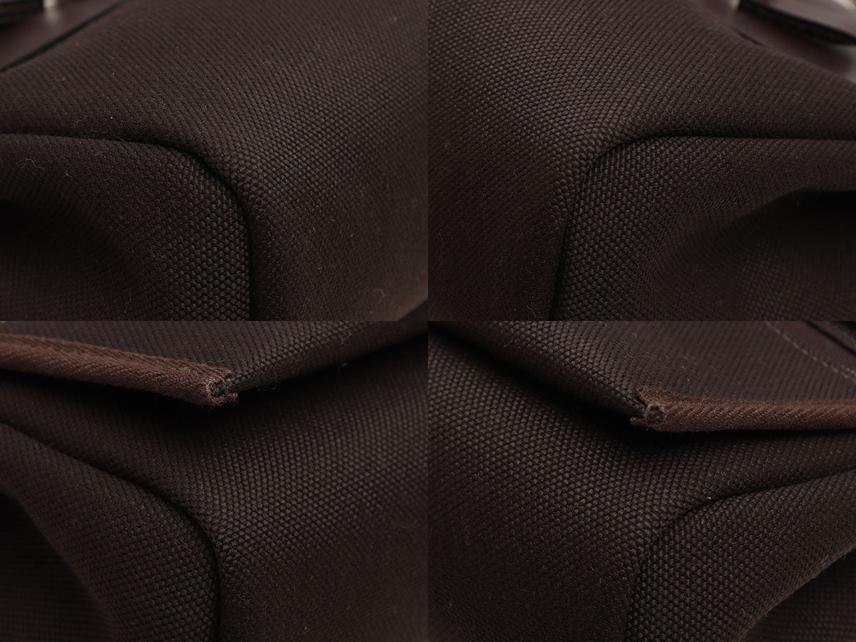 Hermès Mini Ebene Toile and Vache Hunter Herbag Zip 20 - Image 9