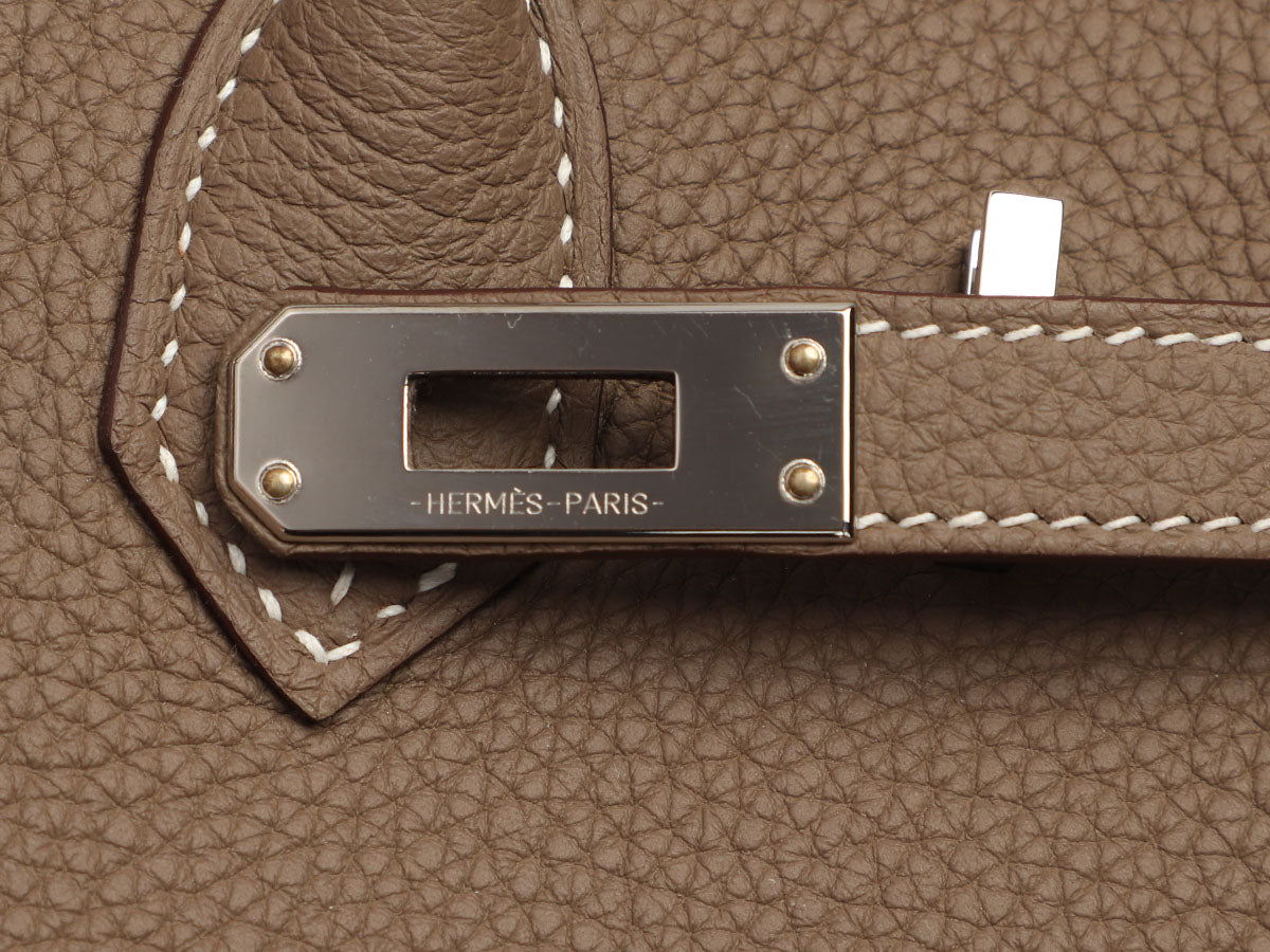 Hermès Etoupe Togo Birkin 25 - Image 9