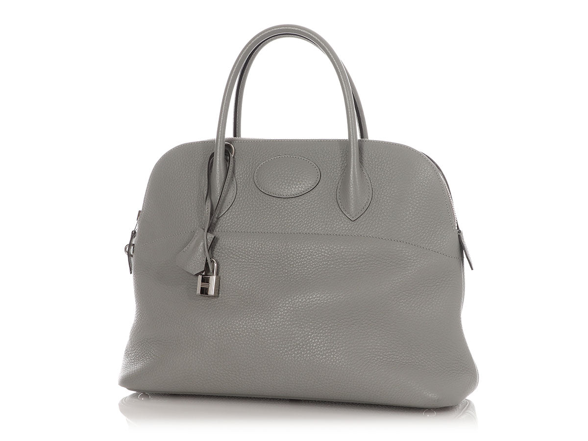 Hermès Gris Mouette Clémence Bolide 35 - Image 2