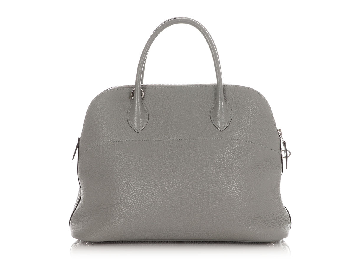 Hermès Gris Mouette Clémence Bolide 35 - Image 4