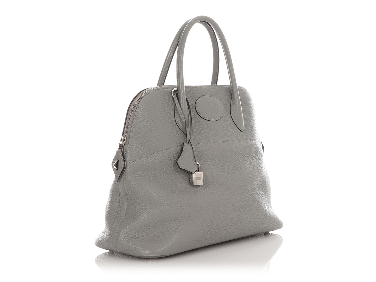 Hermès Gris Mouette Clémence Bolide 35 - Image 5