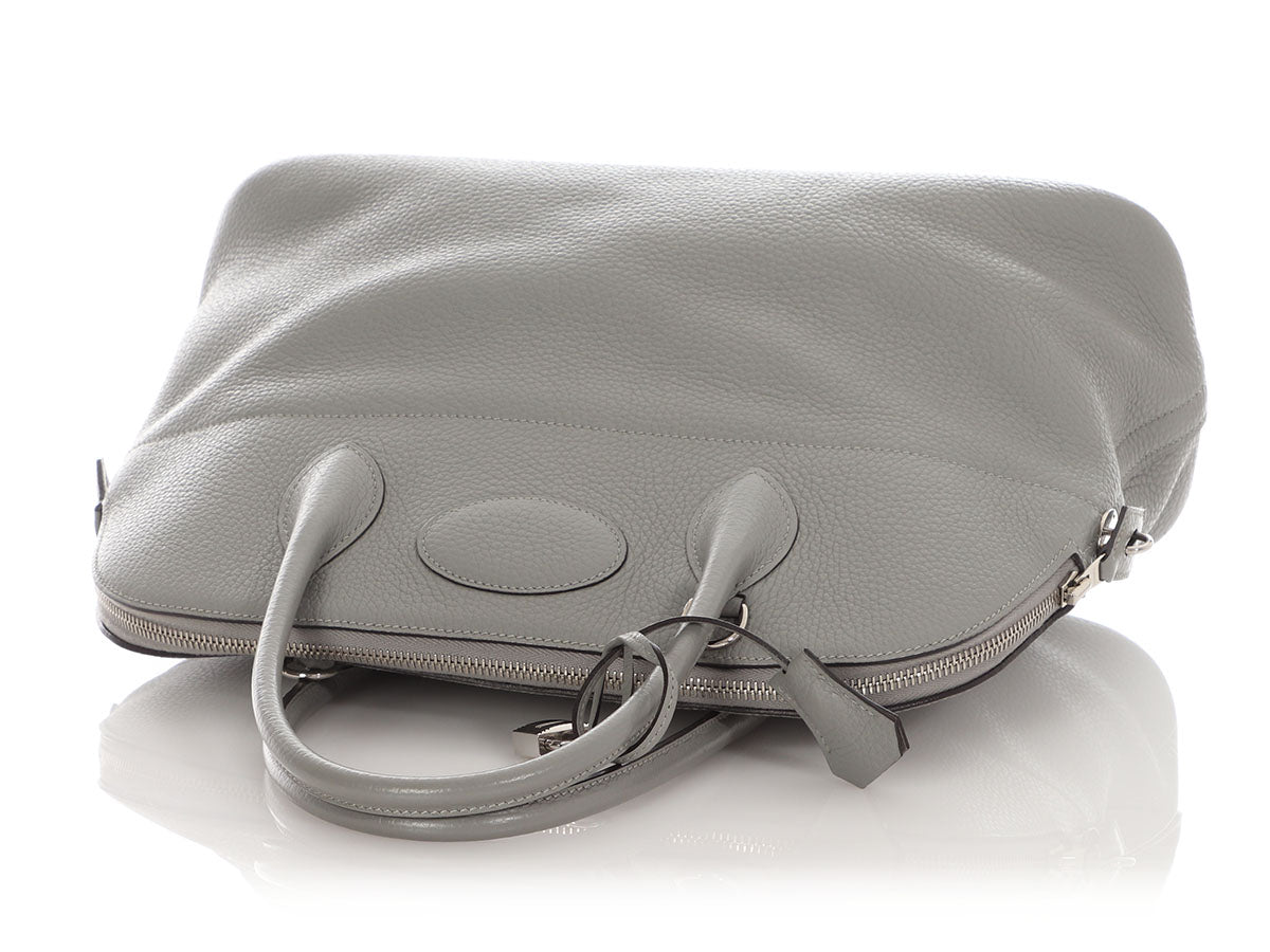 Hermès Gris Mouette Clémence Bolide 35 - Image 7