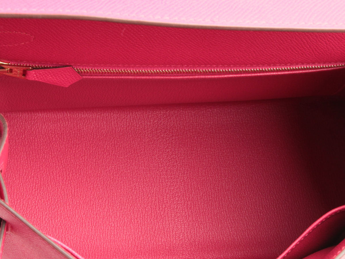Hermès Rose Extrême Epsom Kelly 28 - Image 8