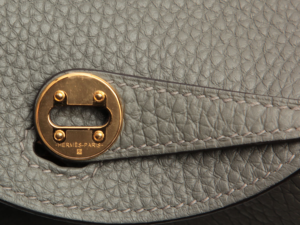 Hermès Mini Gris Meyer Clémence Lindy 20 - Image 9