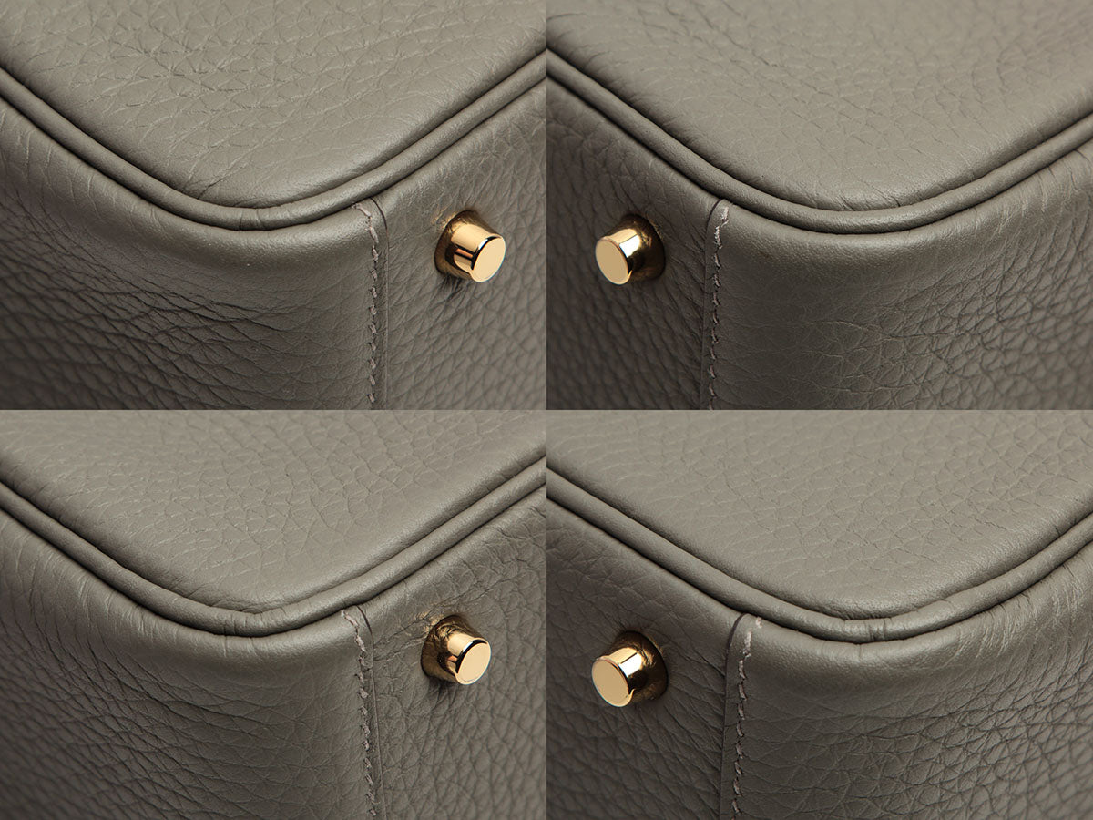 Hermès Mini Gris Meyer Clémence Lindy 20 - Image 8