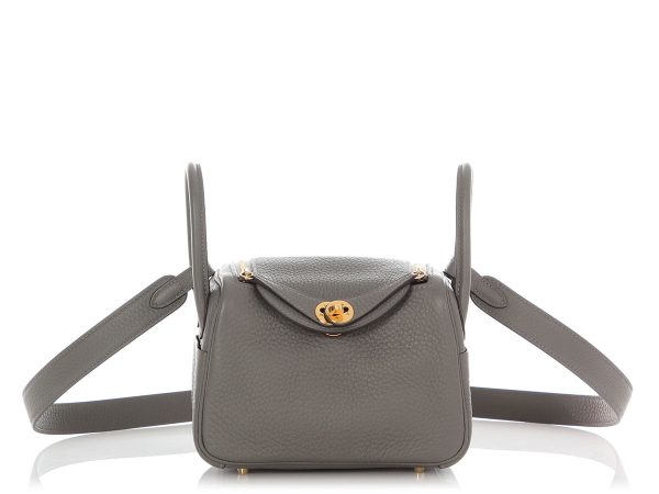 Hermès Mini Gris Meyer Clémence Lindy 20