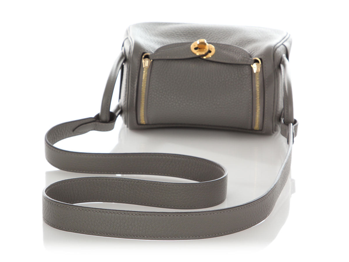 Hermès Mini Gris Meyer Clémence Lindy 20 - Image 7