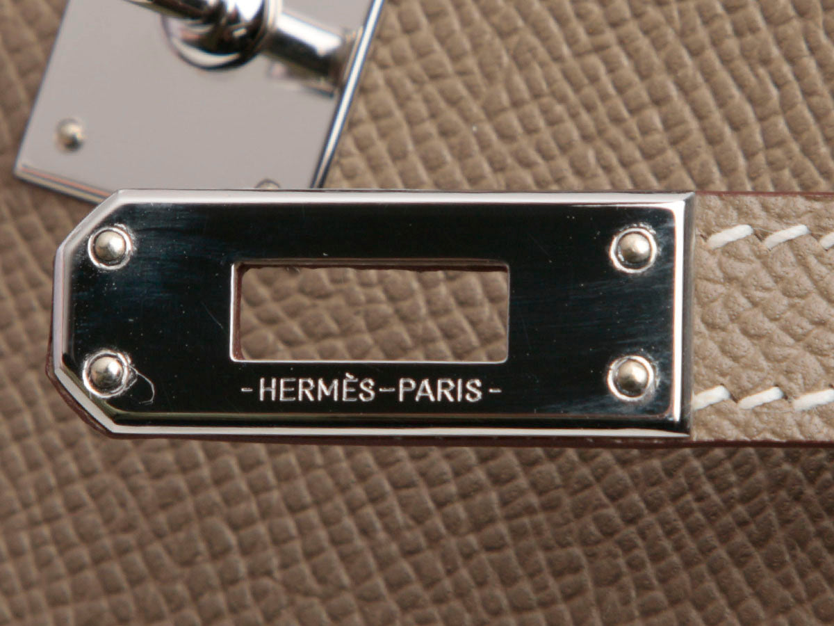 Hermès Mini Etoupe Epsom Kelly 20 - Image 9
