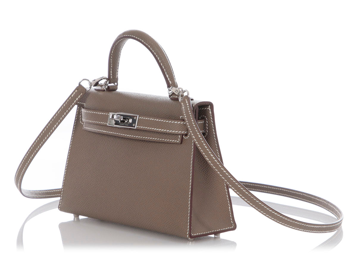 Hermès Mini Etoupe Epsom Kelly 20 - Image 3