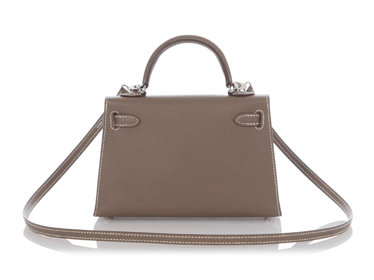 Hermès Mini Etoupe Epsom Kelly 20 - Image 4
