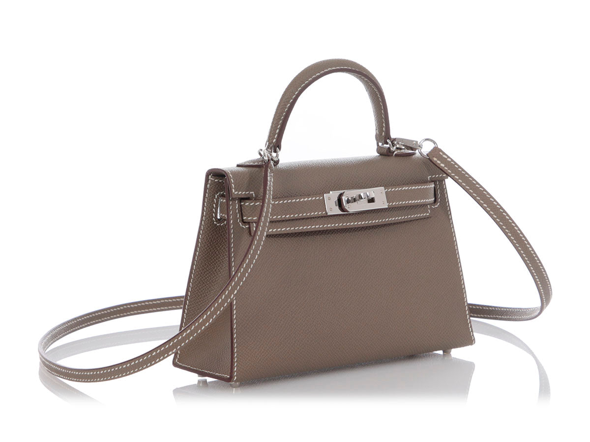 Hermès Mini Etoupe Epsom Kelly 20 - Image 5