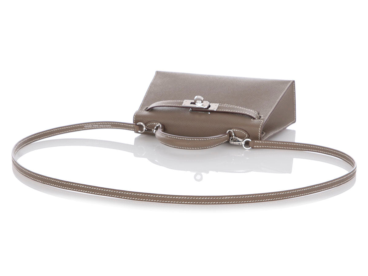 Hermès Mini Etoupe Epsom Kelly 20 - Image 7