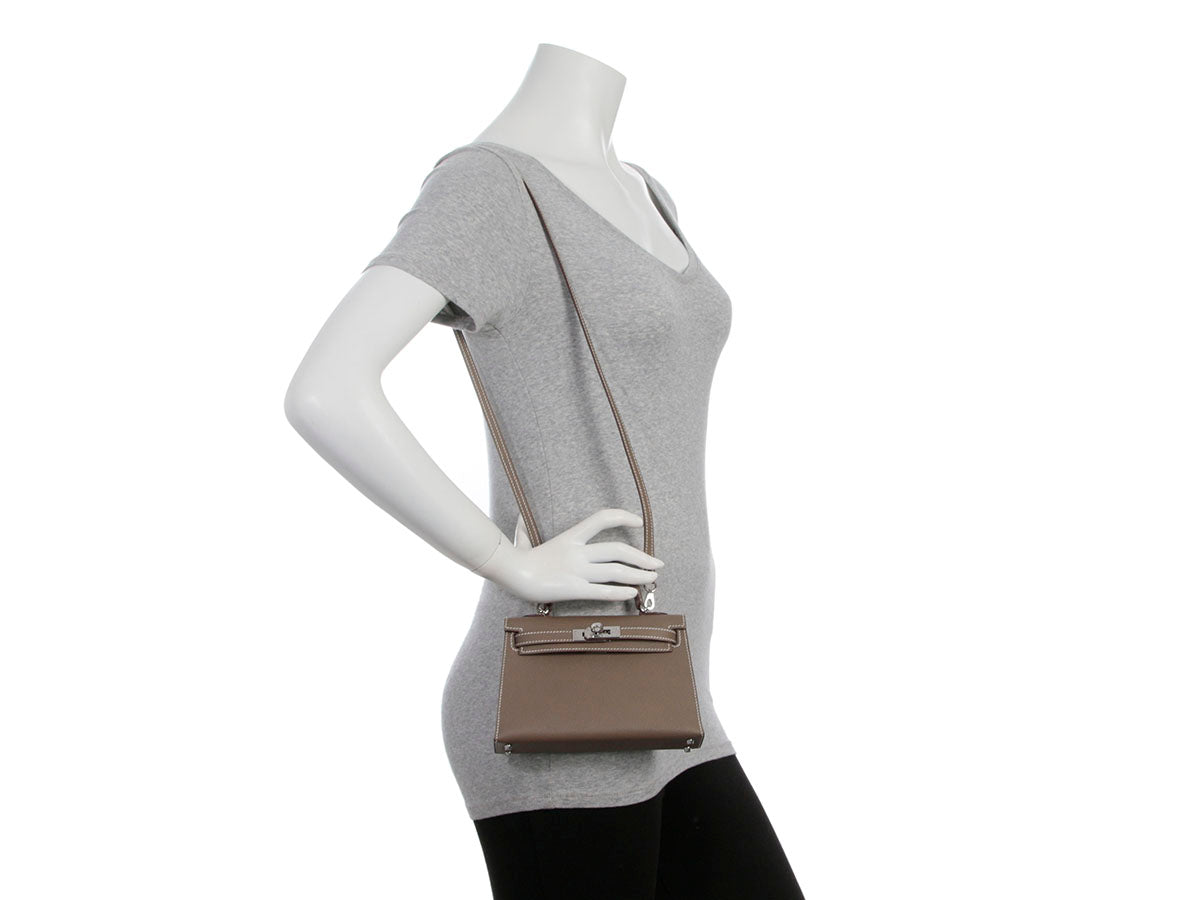 Hermès Mini Etoupe Epsom Kelly 20 - Image 11