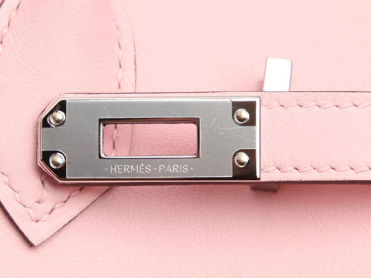 Hermès Rose Sakura Birkin 25 - Image 9