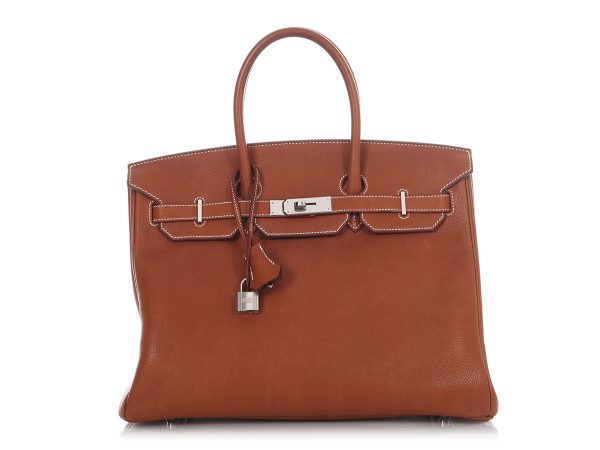 Hermes Fauve Barenia Faubourg Birkin 35