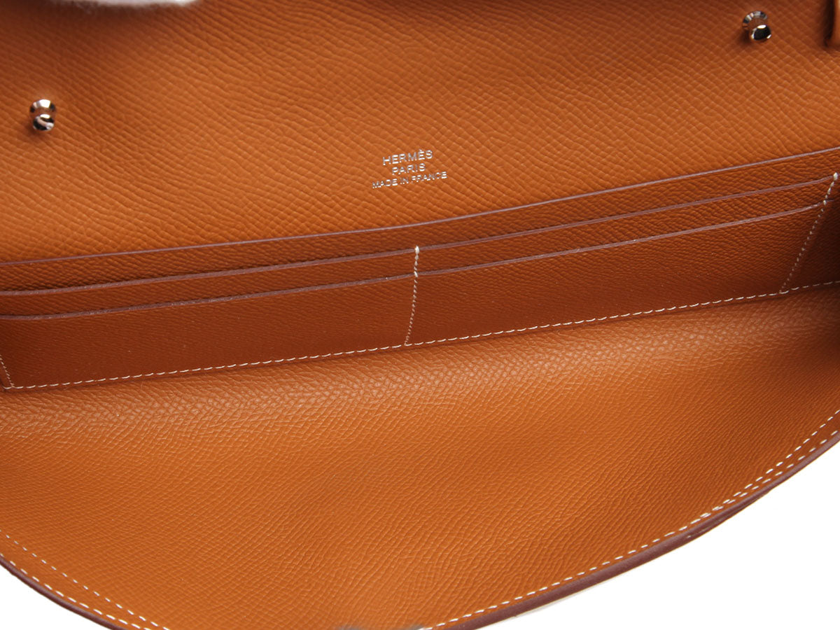 Hermès Gold Epsom Chaîne d'Ancre Wallet To Go - Image 9