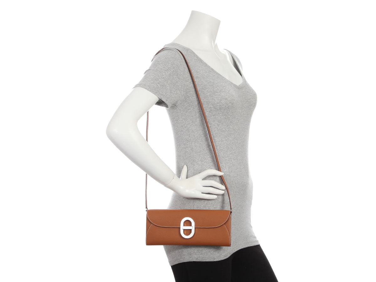 Hermès Gold Epsom Chaîne d'Ancre Wallet To Go - Image 11