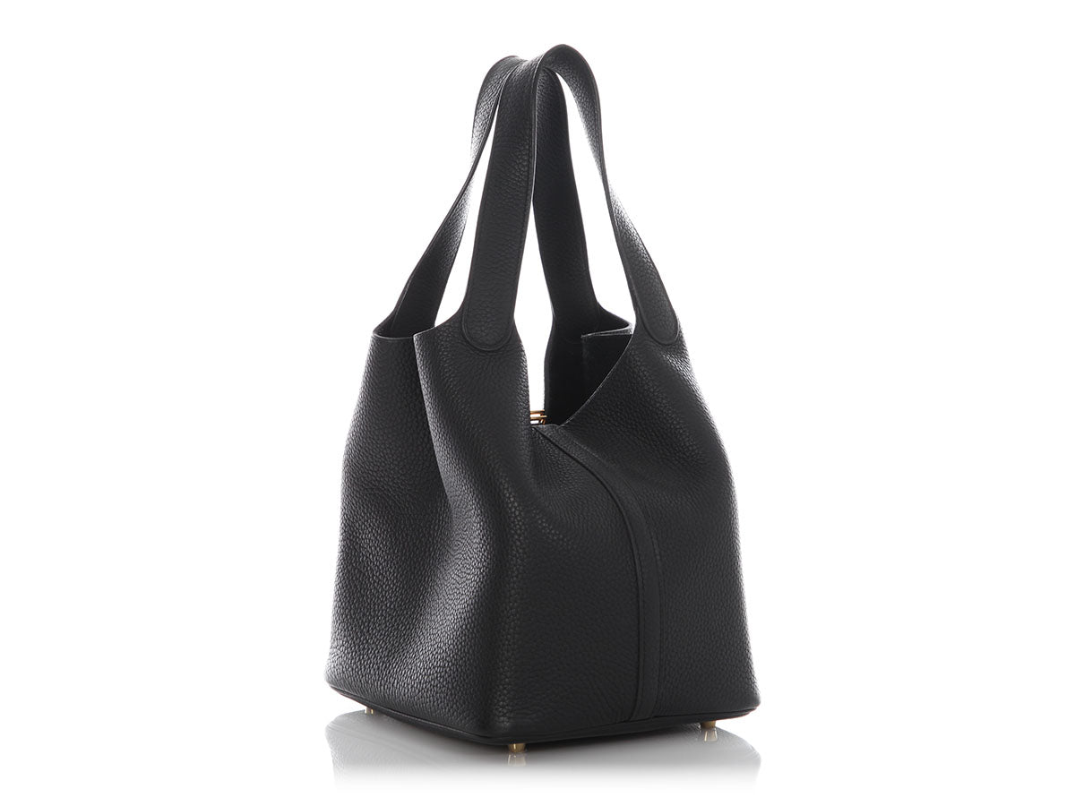 Hermès Black Clémence Picotin Lock 22 - Image 3