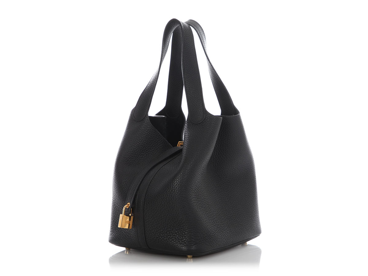 Hermès Black Clémence Picotin Lock 22 - Image 5