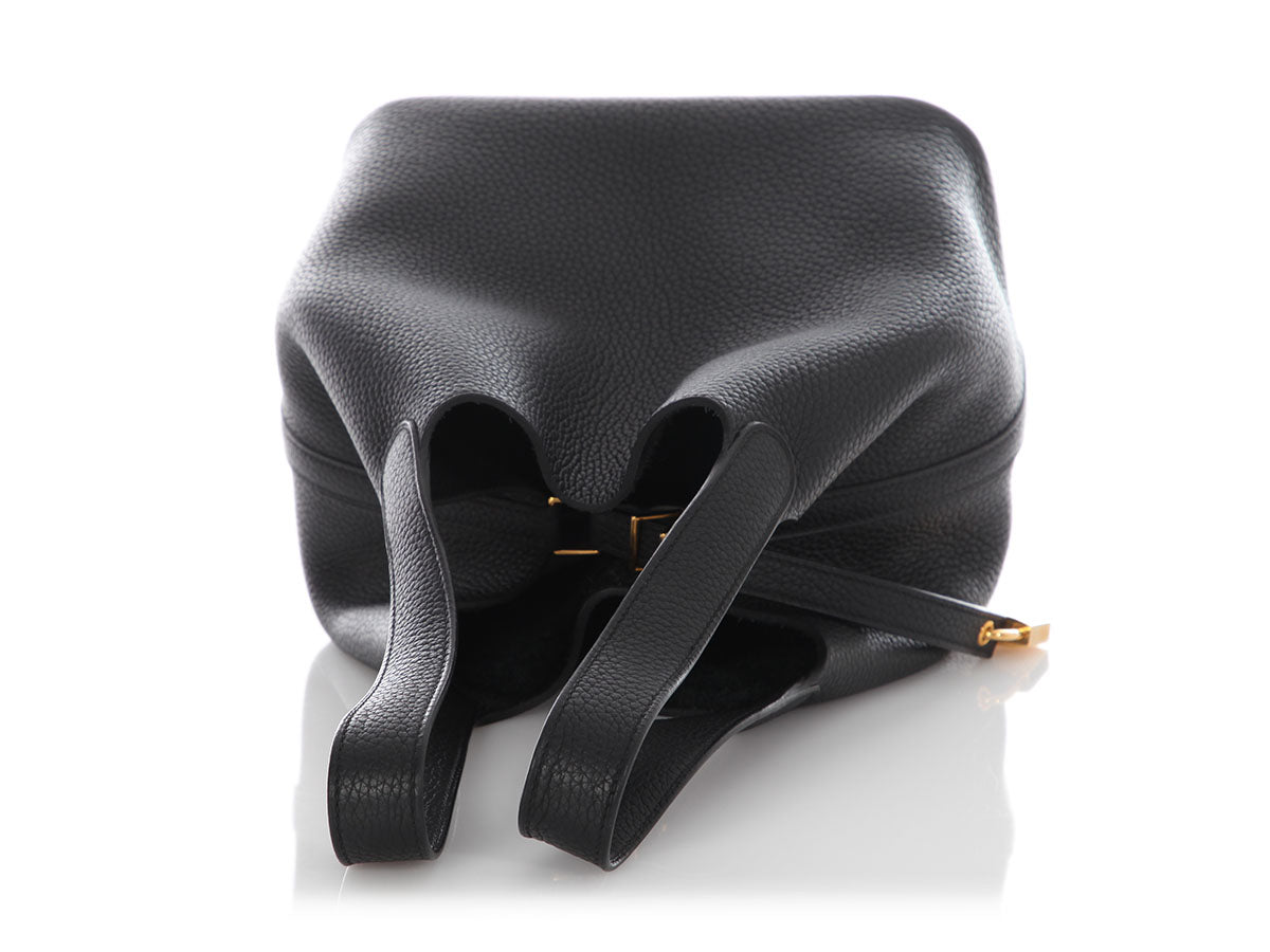 Hermès Black Clémence Picotin Lock 22 - Image 7