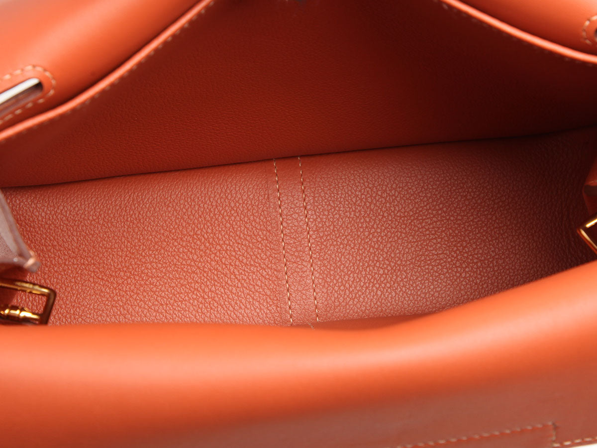 Hermès Blush Evercolor Halzan 25 - Image 8