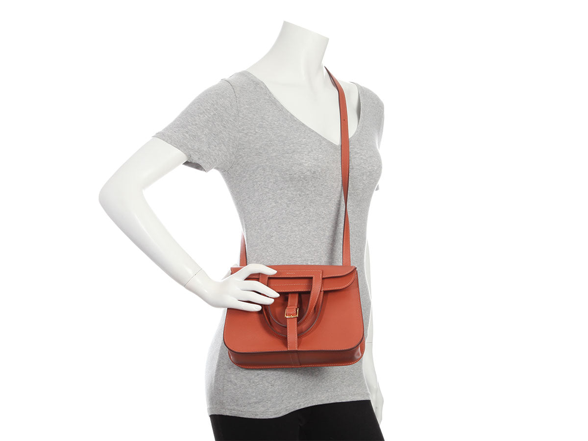 Hermès Blush Evercolor Halzan 25 - Image 10