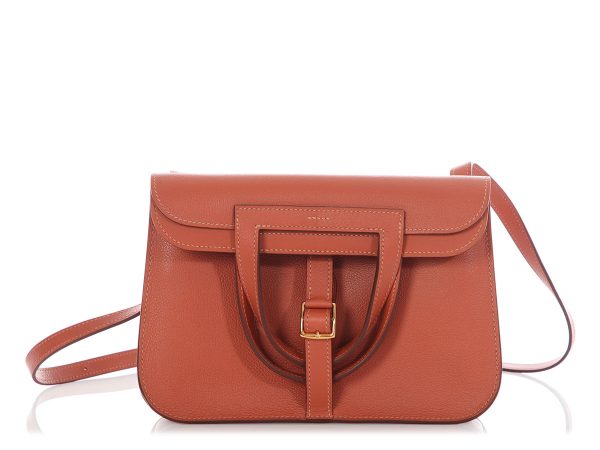 Hermès Blush Evercolor Halzan 25