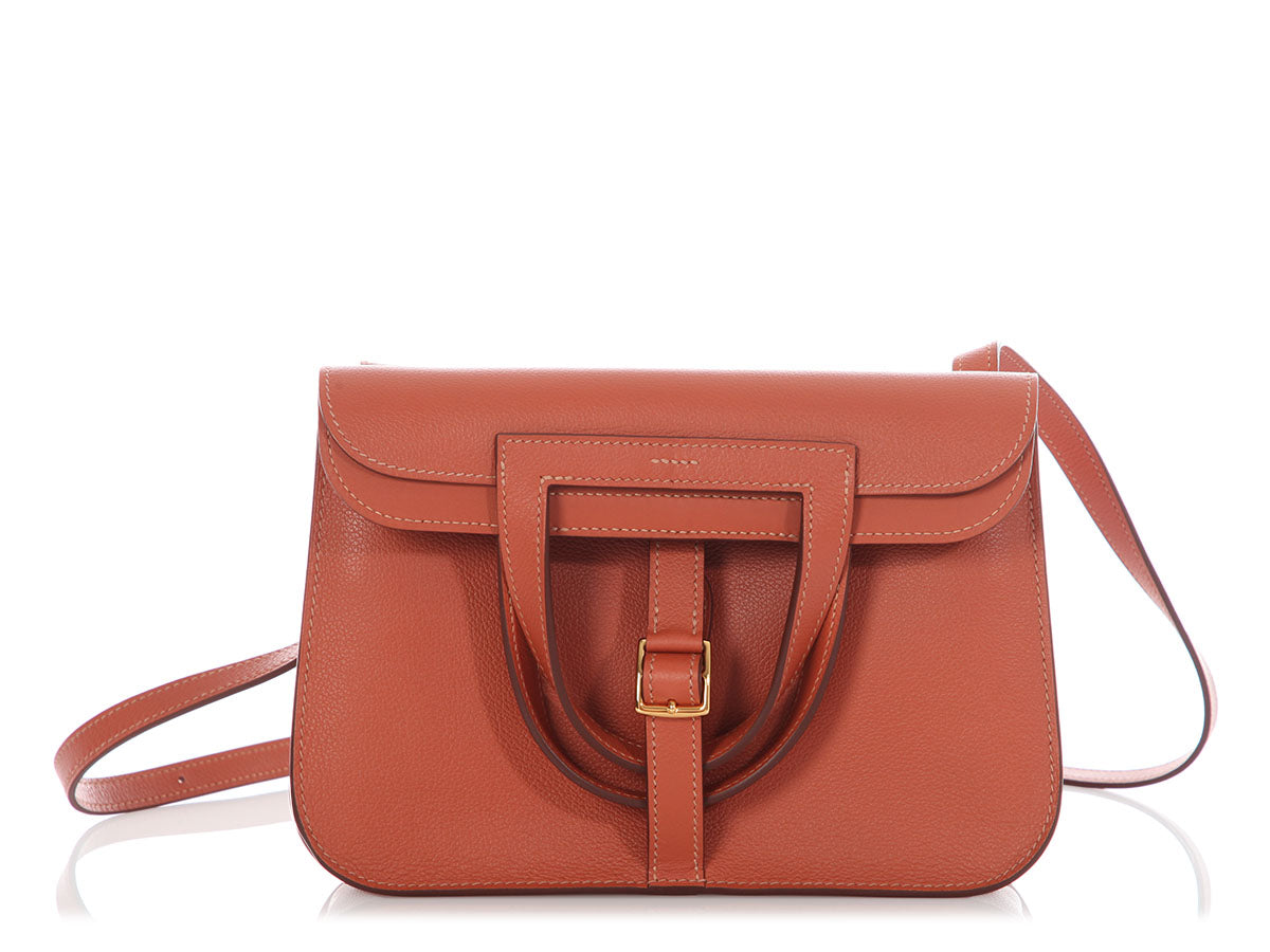 Hermès Blush Evercolor Halzan 25