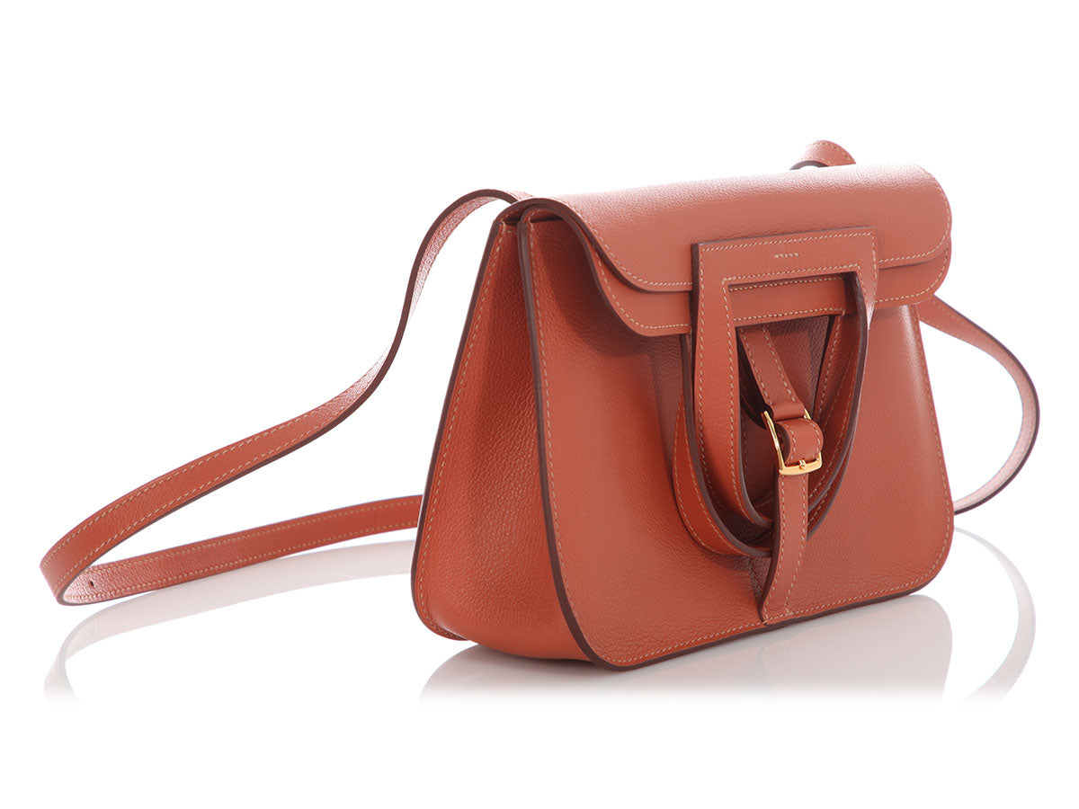 Hermès Blush Evercolor Halzan 25 - Image 5