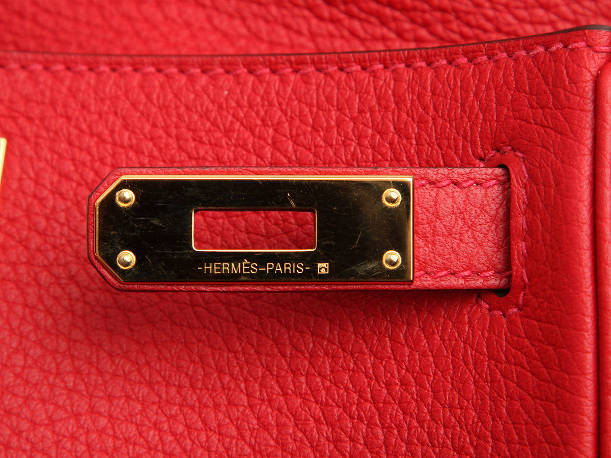 Hermès Rouge Casaque Clémence Kelly Ado II Backpack - Image 8