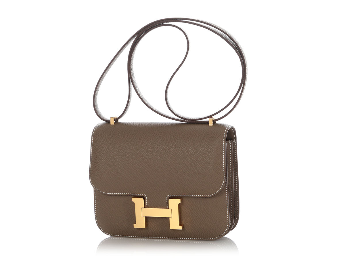 Hermès Etoupe Epsom Constance Mirror 18 - Image 2