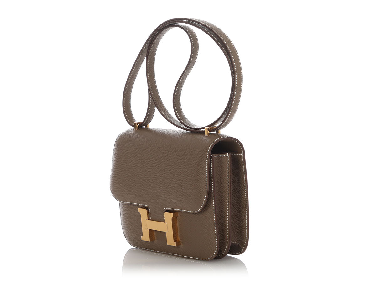 Hermès Etoupe Epsom Constance Mirror 18 - Image 3