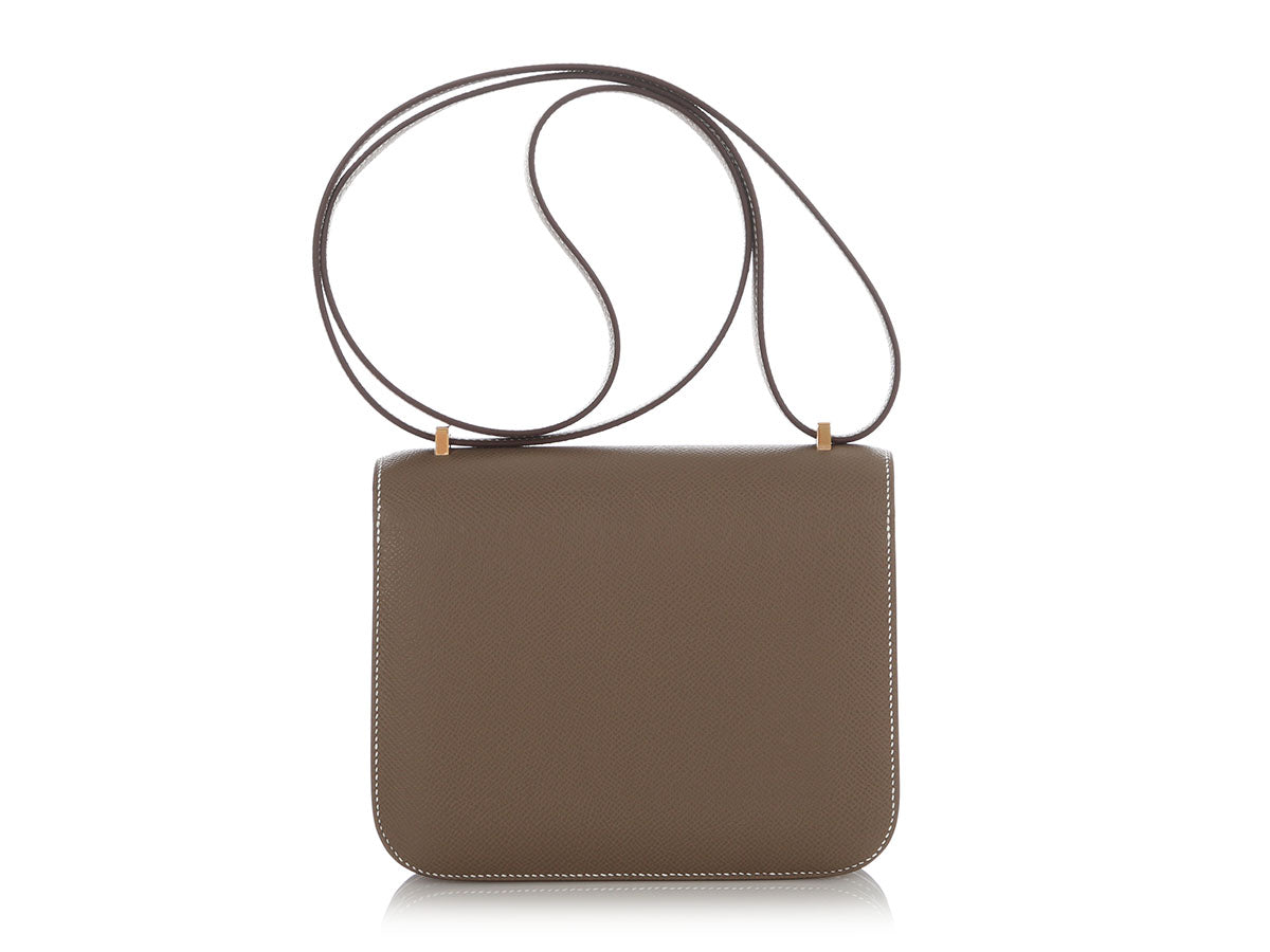 Hermès Etoupe Epsom Constance Mirror 18 - Image 4