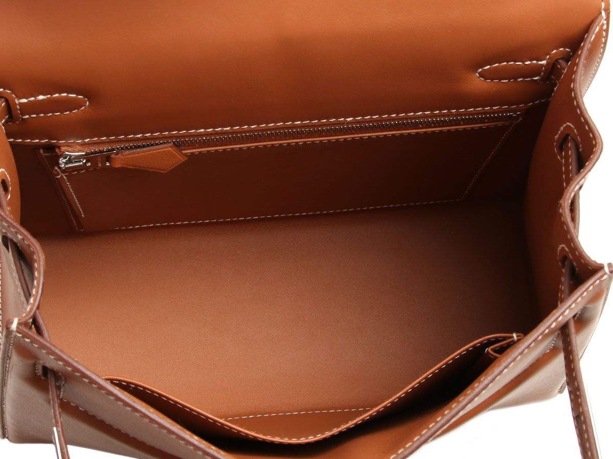 Hermès Gold Swift Padded Kelly 25 - Image 10