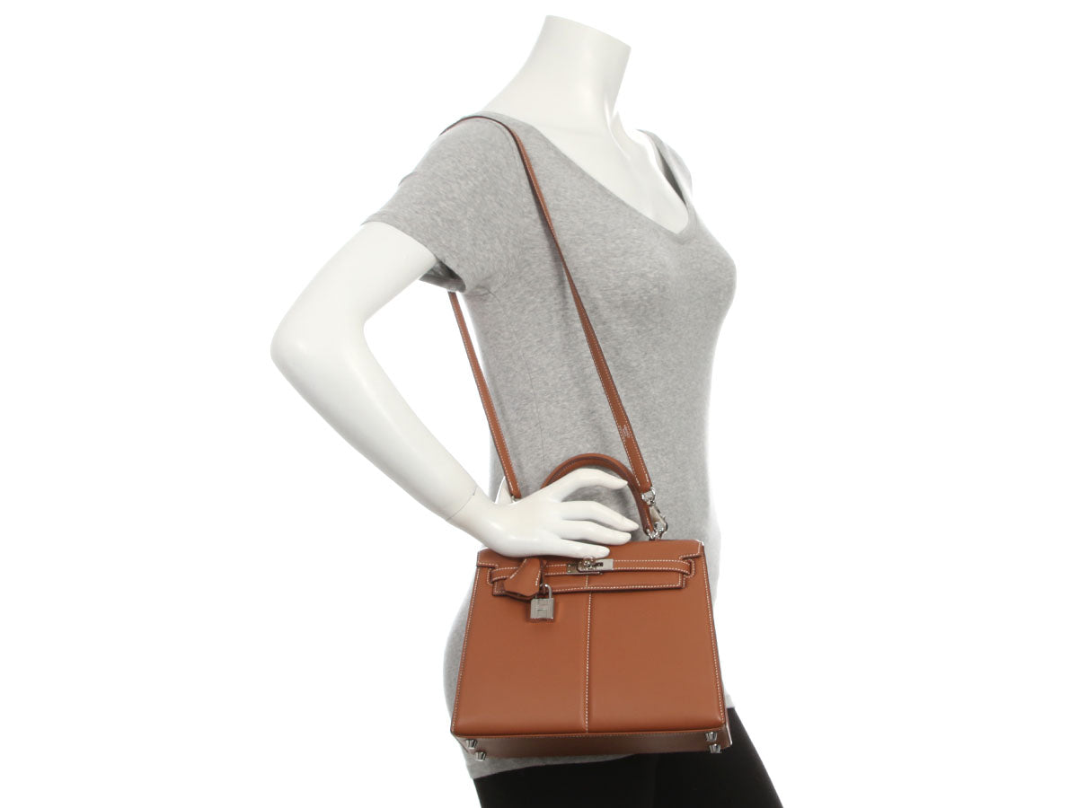 Hermès Gold Swift Padded Kelly 25 - Image 11