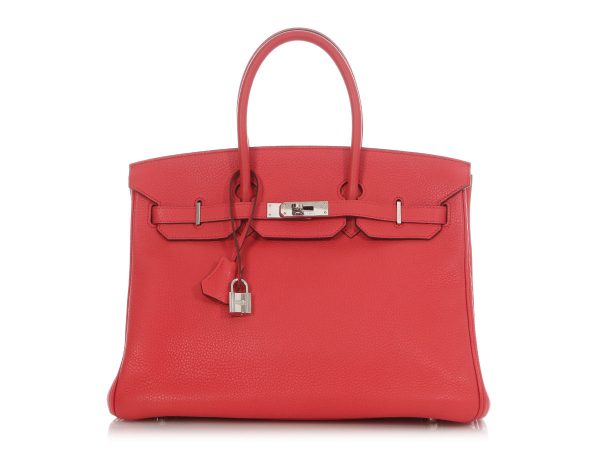 Hermès Rose Texas Togo Birkin 35