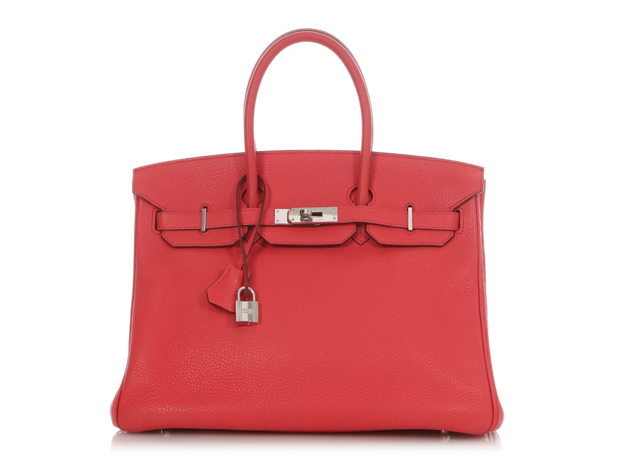 Hermès Rose Texas Togo Birkin 35