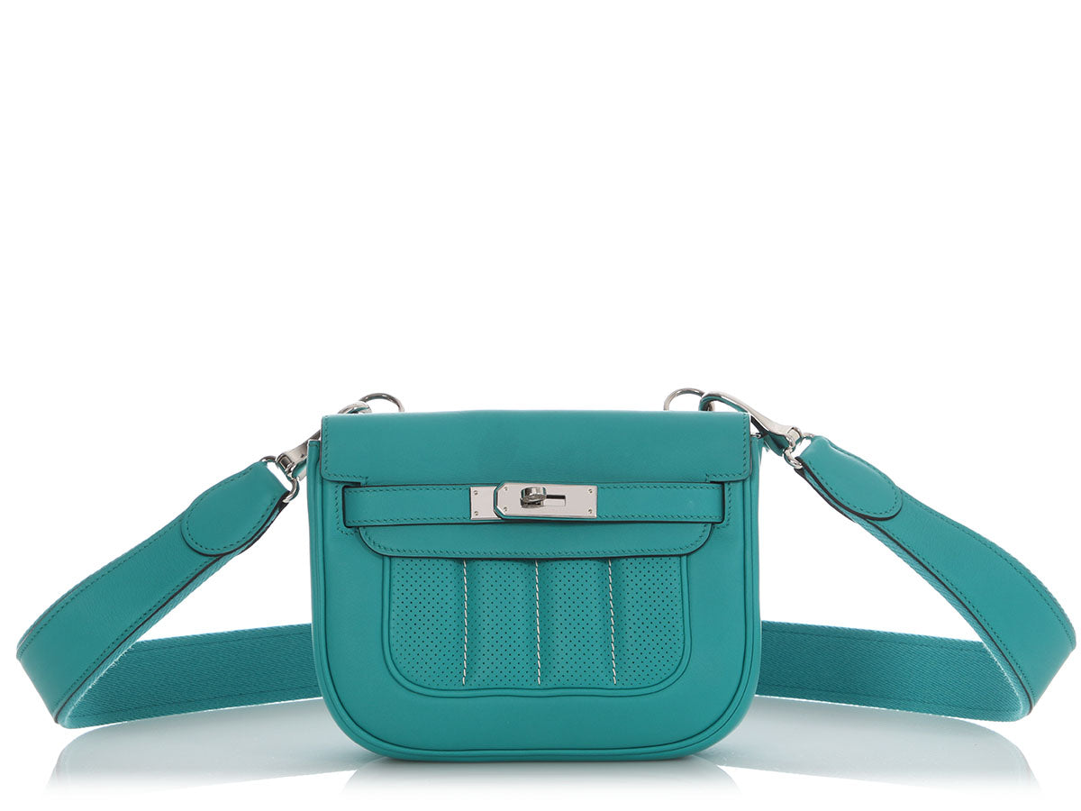 Hermès Mini Bleu Paon Swift Berline - Image 2