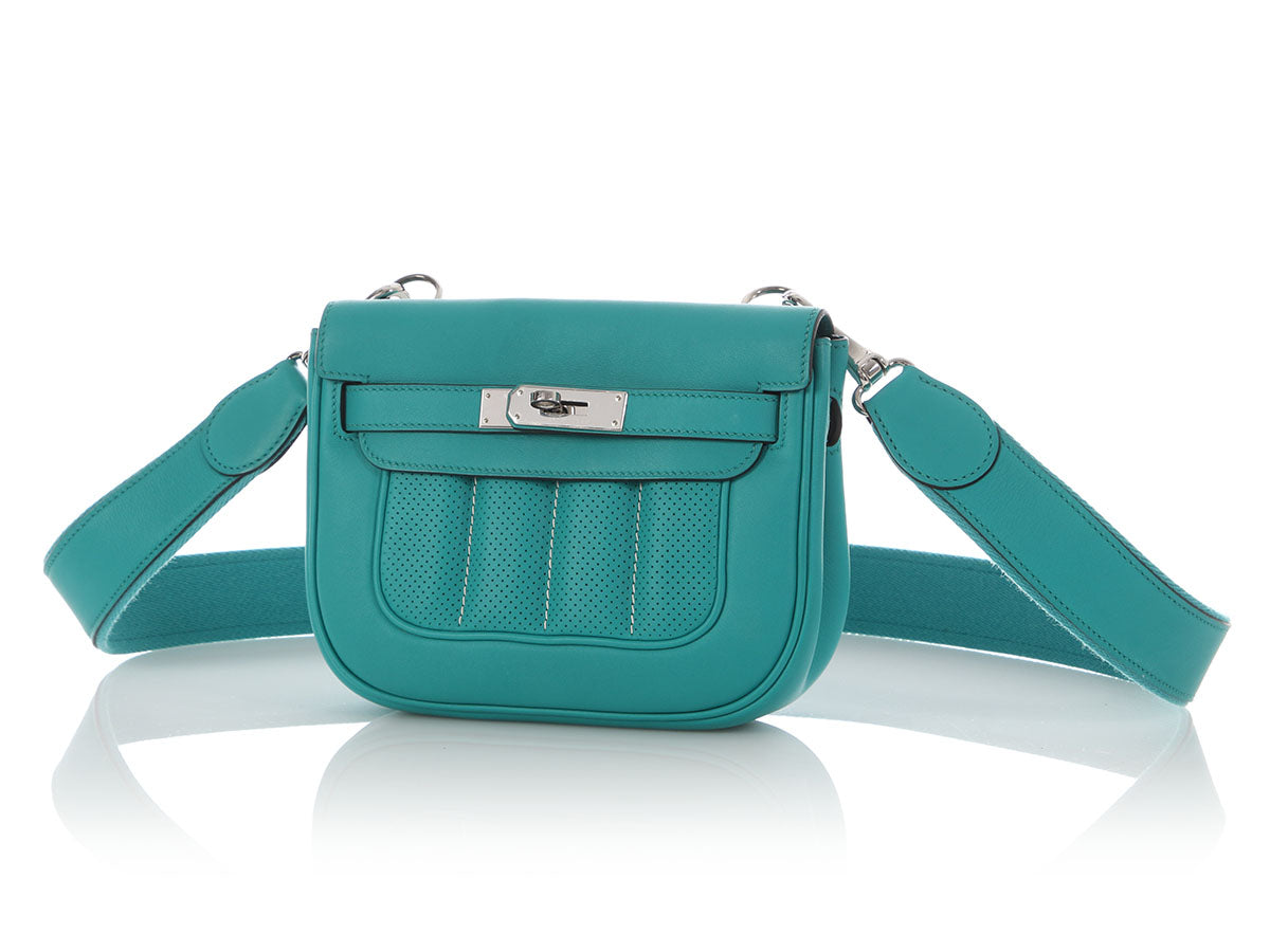 Hermès Mini Bleu Paon Swift Berline - Image 3