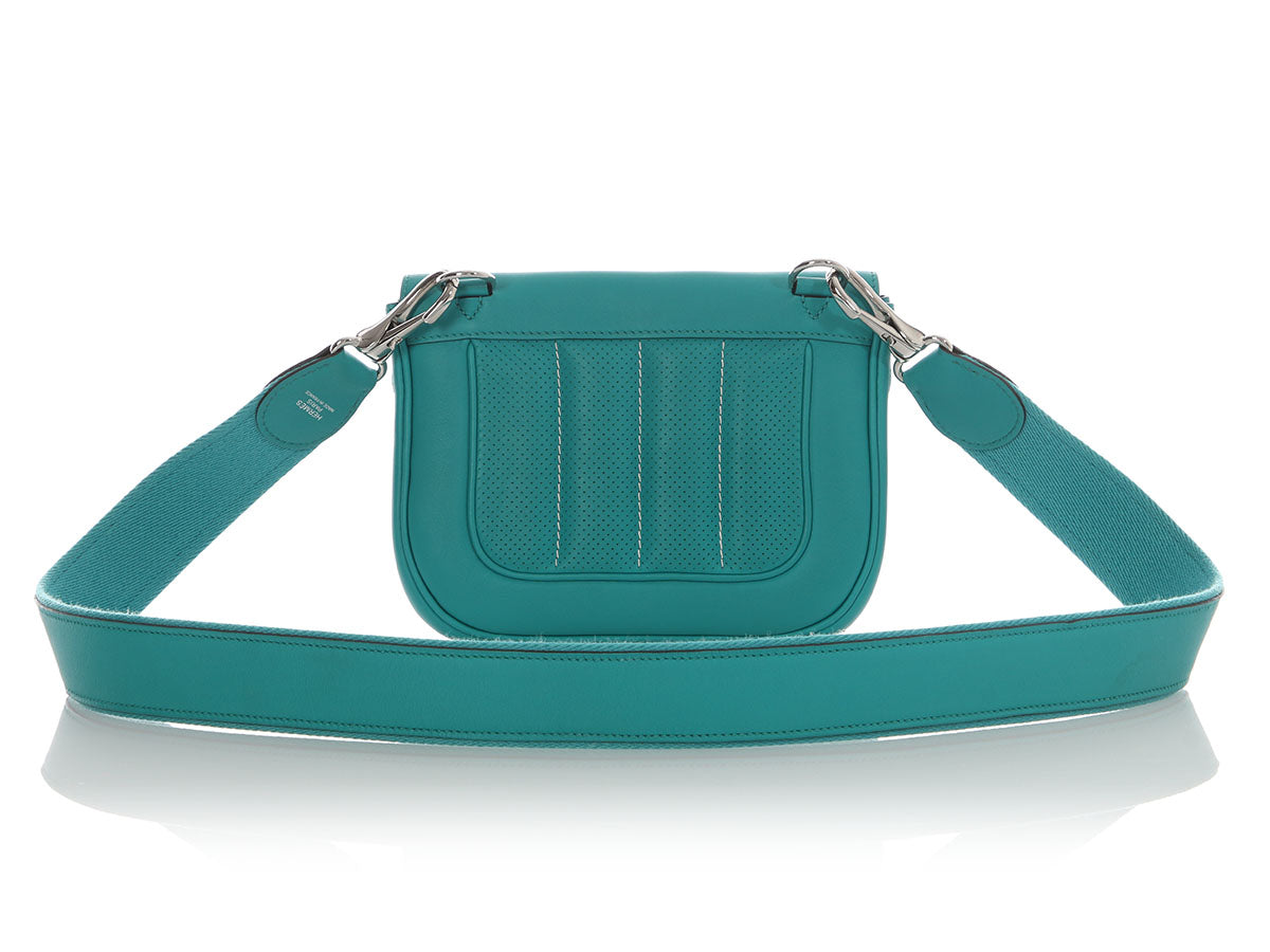 Hermès Mini Bleu Paon Swift Berline - Image 5