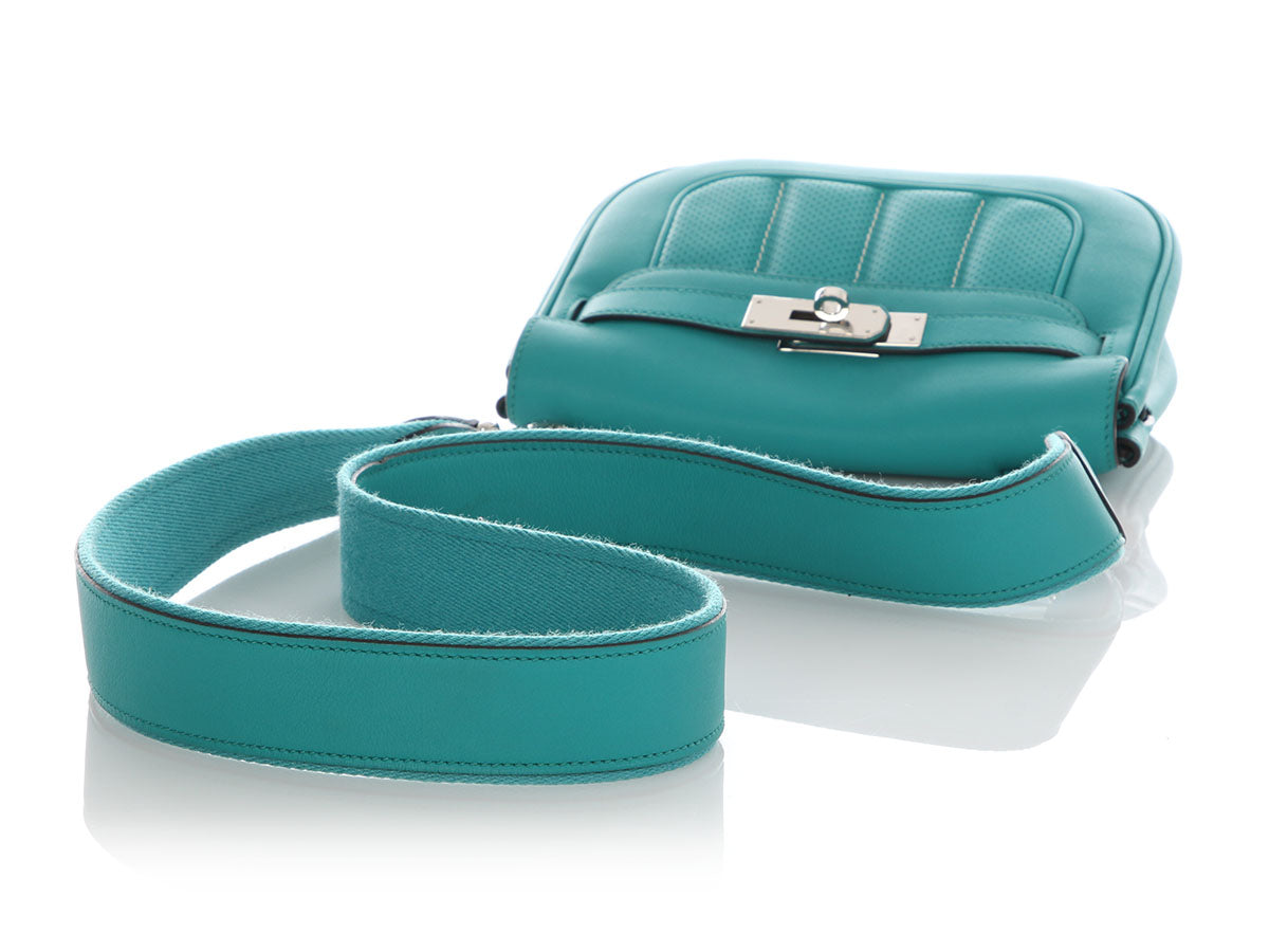 Hermès Mini Bleu Paon Swift Berline - Image 8