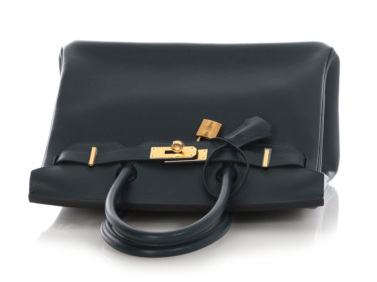 Hermès Vert Cypress Novillo Birkin 30 - Image 7